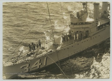 Photograph of the ship taken from the U.S.S. West Virginia.